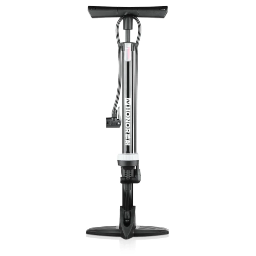 Standpumpe für Fahrräder mit Manometer und Adaptern für Presta, Schrader und Dunlop | Universal-Standpumpe | ZY-6138B