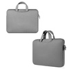 Neopren-Laptoptasche 15,6 Zoll | Griffe, zwei Seitentaschen | grau | BR04