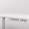 Kabel-Organizer für Schreibtischunterbau 50 cm | Korb, Führung, Halterung | Weiß | CWT-O1