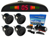 Einparkhilfe hinten zum nachrüsten am Auto, PDC Parksensoren hinten mit Stecksystem für einfachste Montage Rückfahrwarner mit Lautsprecher, 4 Sensoren und LED Display Parkhilfe Nachrüstsatz