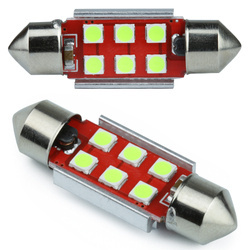 Auto LED Birne C5W 6 SMD 3535 CAN BUS grün