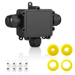 Wasserdichte Kabelabzweigdose IP68 3-polig | Elektrische Verbindung 450 V 24 A für Kabel 3–14 mm | M686-T