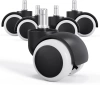 Bürostuhlrollen | Set 5 Stück | für Möbel und Drehstuhl | WXL-D50MM-5PCS