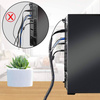 Organizer, Schutz, Kabel- und Drahtgeflecht | Schwarz 20mm | CRG-001-10M