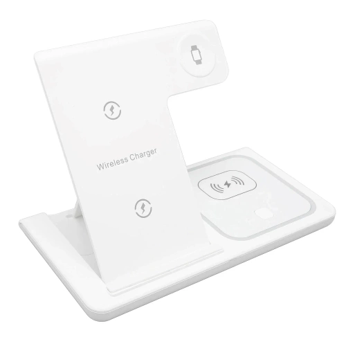 Faltbare kabellose Ladestation | Dockingstation für iPhone, Apple Watch und AirPods | MD-DK15-15W-W