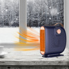 Elektrischer Retro-Heizkörper, Mini-Heizlüfter, Heizlüfter | 2 Geschwindigkeiten | 500 W | Blau | JM-115
