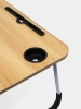 Laptopunterlage | Klappbarer Frühstückstisch | Betttablett | LFD-6040-WOOD