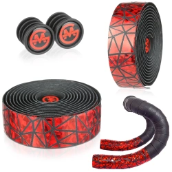 Lenkerband mit Anti-Rutsch-Beschichtung und Reflexstreifen | EVA+PU 3,5 mm für Gravel Bikes | XKHBD-1-R