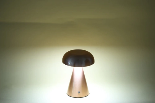 Tischlampe mit eingebautem Akku | Nachtlicht mit drei Leuchtfarben | Stimmungslampe für Hotel, Restaurant | HJA24-GOLD