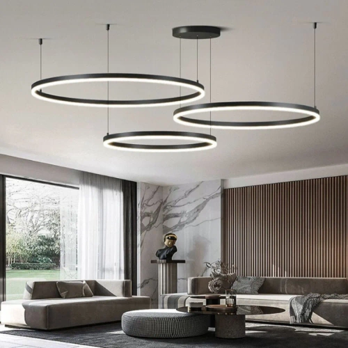 Mehrfachfunktionale moderne Pendelleuchte | LED | Schwarz | RLK-C03-69W-B