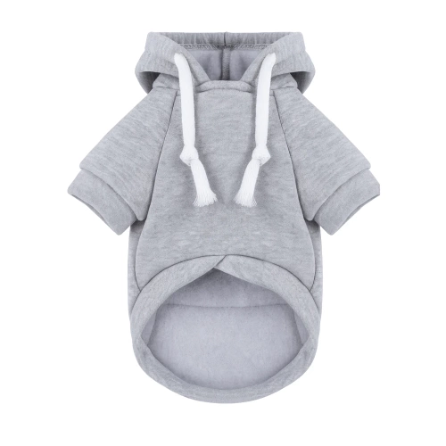 Hundepullover mit Kapuze für Hunde und Katzen | XS | grau | PET-015XS-GY