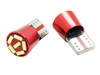 LED-Autolicht W5W T10 | 6 SMD 3014 FRONT CAN BUS | rot