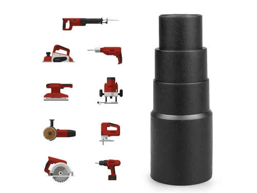 Staubsauger-Düse | Saugrohr-Adapter | Rohradapter für Staubsauger | FLA-D04-SCHWARZ