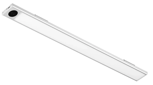Möbellicht mit Bewegungssensor | Kabellose Nachtlampe mit Sensor | LED-Unterschrankleuchte 40 cm | HSL-S40CM-SILVER