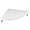 Eckregal Badezimmer | Marmor Kosmetikregal | TBD-211-WHITE-MRBL