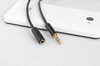 Klinkenstecker-Verlängerung | vergoldete Anschlüsse und Stecker | HQ-Qualität | AFB-2-2M-Schwarz