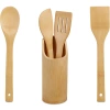 Küchenutensilien aus Bambus mit Ständer | BRS-5in1-BAMBOO