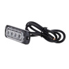 Warnleuchte 4 LED orange | Stroboskop | Umrißleuchte | 18 Beleuchtungsmodi | LED-04T-Y