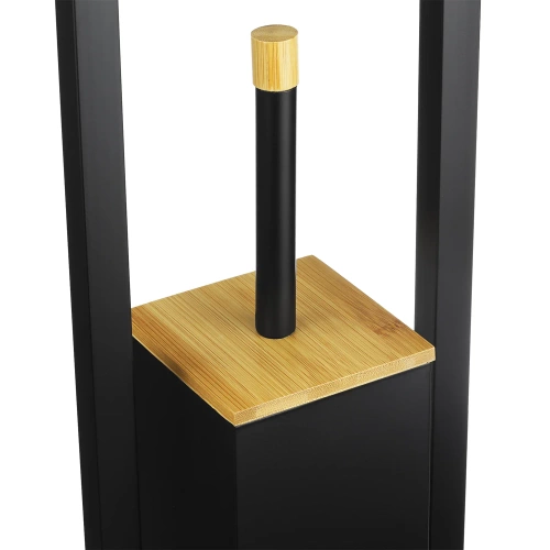 Badezimmer-Set 2-in-1 | WC-Bürste mit Toilettenpapierhalter und Papierständer | schwarz | GY-TB018-BLACK