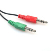 Mini JACK | Audio-Signal-Splitter für Mikrofon und Kopfhörer | AC-2-30CM-Black