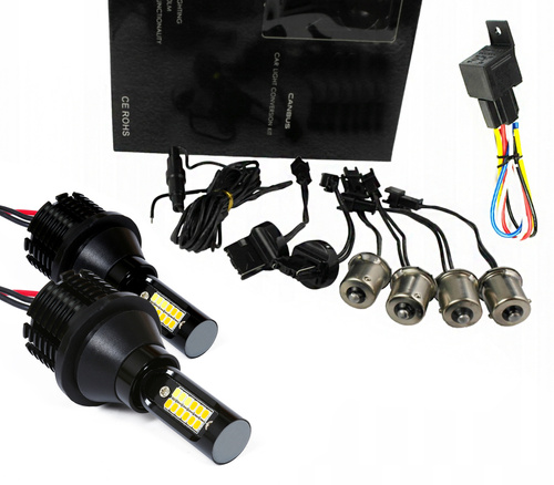 DRL 2in1 mit Blinker | Philips ZES High Power 12 SMD Glühbirnen | LED-Tagfahrlichter | F2-24SMD