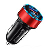 Schnellladegerät fürs Auto 2x USB mit LED-Display | Quick Charge 3.0 | Spannungsmesser | CA-003