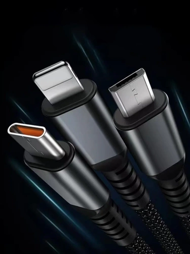 USB-Kabel | 3-in-1, mit drei Anschlüssen | B12-3in1