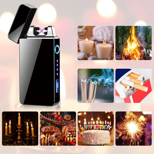 Plasma-Feuerzeug | winddicht | USB-Aufladung | Touch-Bedienung | JL-613