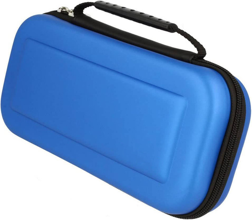 Verstärkte Hülle für Nintendo Switch Konsole | Tasche mit Netz, Fächern für 10 Kartuschen | XJ-098