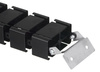 Kabel- und Drahtabdeckung 1,3m | Vertikaler Kabelkanal | Schwarz | QN-1501