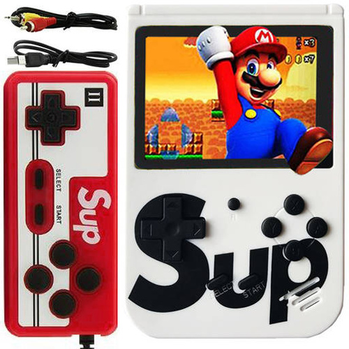 Mini tragbare Retro-Spielekonsole mit Controller | 400 Spiele 3.0 | RS400-Double
