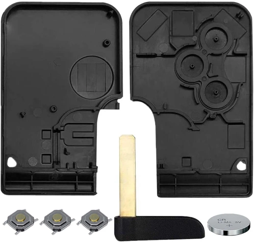 Schlüsselgehäuse für Renault Megane II, Clio III, Scenic II | Ersatz-Fernbedienung für Auto | RE-220