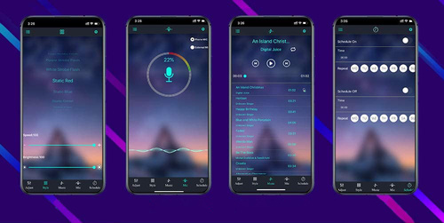 LED-Ambient-Licht-Faseroptik | App-Steuerung | 6 in 1 | 8 m