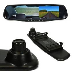 Rückfahrkamera-Set mit Dashcam im Rückspiegel | 4,3" TFT LCD Monitor, für Rückfahrkamera, 12 V | PZ702-1-DVR