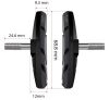 Fahrrad Bremsbeläge V-Brake | Asymmetrische Anschraubklötze 70mm | SJSCP-03-B