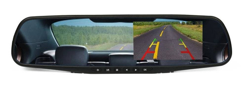 4.3 Zoll TFT LCD Rückspiegel Dashcam mit Rückfahrkamera | Loop-Aufnahme und G-Sensor, Parküberwachung, Full HD
