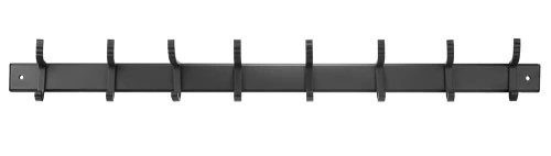 Wandhaken mit verschiebbaren Haken | Metallischer Badezimmer-Wandhaken | Kleider- oder Handtuchhalter | QH-8G-GREY