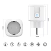 Intelligente WLAN-Steckdose | Kompatibel mit Google Assistant und Amazon Alexa | Steuerung über Smart Life oder Tuya Smart | Typ Schuko | Wattmeter, Zeitschaltuhr | SM-P16