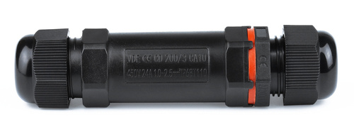 Hermetische Verbindung, gedrehte Kabelmuffe | 3x 1,0-2,5 mm², 450V, 24A, IP68 | XY20