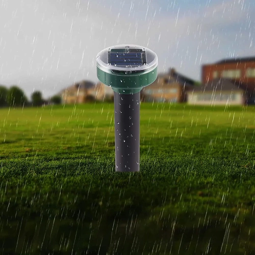 Schädlingsvertreiber | Solar-Maulwurfschreck für Wühlmäuse, Maulwürfe und andere Schädlinge | YQJ-1203-BLACK