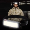 LED-Stirnlampe | Stirnband | HWL-120-SCHWARZ