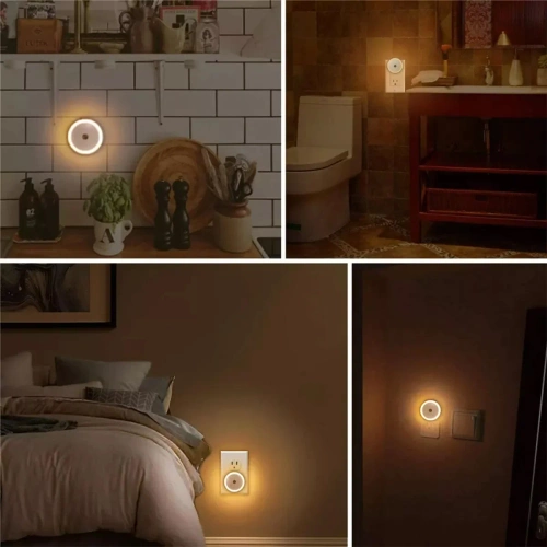 Smartes LED-Nachtlicht mit Dämmerungssensor | Warmlicht-Kontakt-Nachtlicht | JL-510
