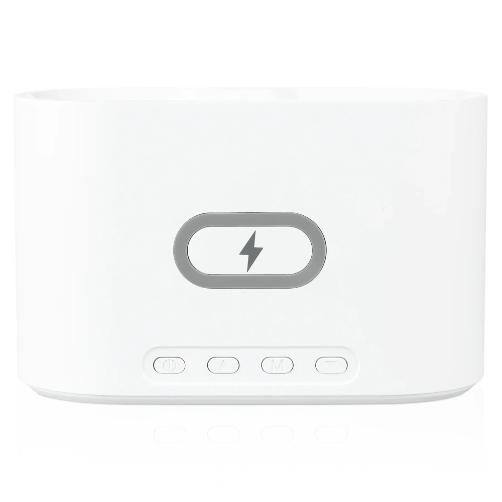 Ansicht der Oberseite des Weckers mit induktiver Ladefläche