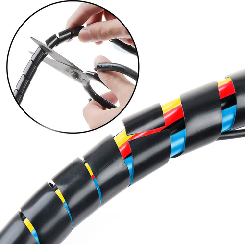 Kabel-Organizer, Kabelschutz, Kabelummantelung | 20 mm, 10 m | schwarz | CRG-001-10M