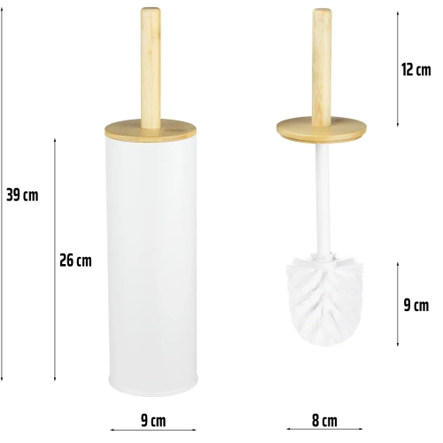 Toilettenbürste | WC-Bürste | Bürste mit Behälter | GY-TB014-WHITE