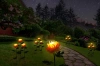 Solarblume | Solar-LED-Gartenlaterne Chrysantheme | 72 cm, 600 mAh | FLD-26-GELB