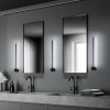 Moderne Wandleuchte 60cm 10W | Schwarze Wandleuchte mit Drehmöglichkeit | LED-Lampe mit einer Farbtemperatur von 4000K | YG-W002