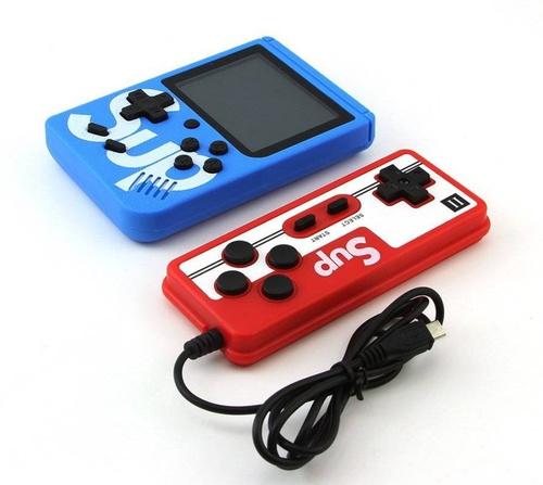 Mini tragbare Retro-Spielekonsole mit Controller | 400 Spiele 3.0 | RS400-Double