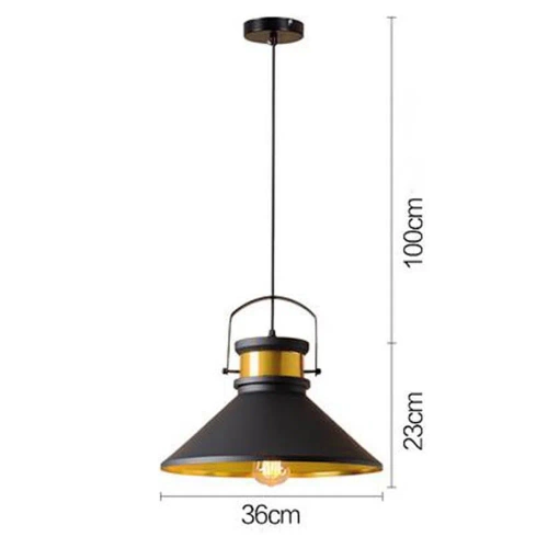 Retro-Stil | Loft | Deckenleuchte Goldlampe