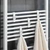 Handtuchhaken für Bad | Befestigung am Heizkörper, Radiator | Haken-Set | weiß | PG-Y03-WHITE